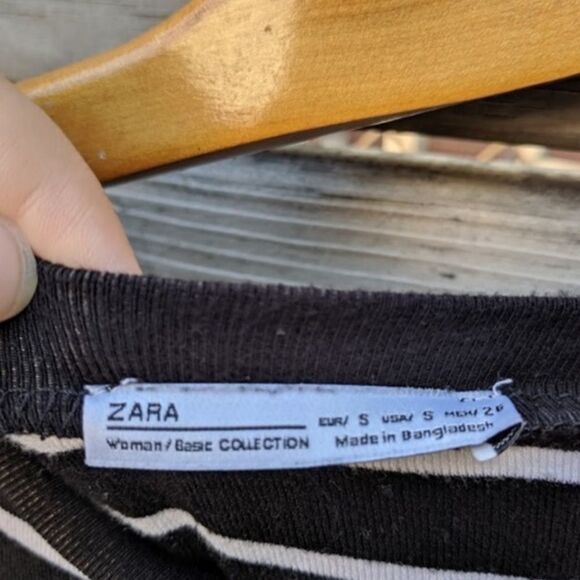 ✨Zara Striped B&W Crop Top✨ - Picture 7 of 7